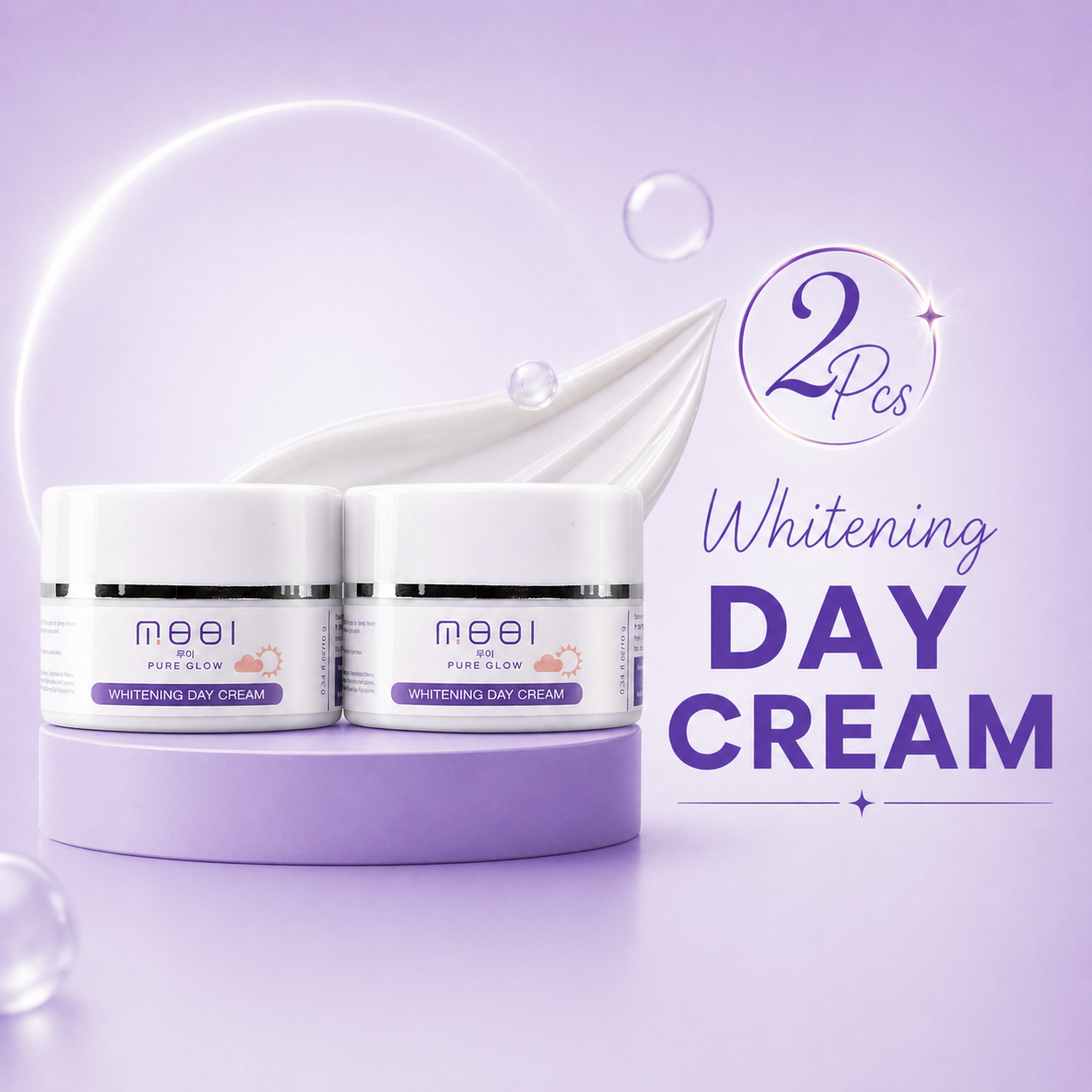 2 PCS - MOOI Whitening Day Cream